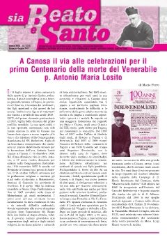 Copertina della rivista Sia Beato e Santo